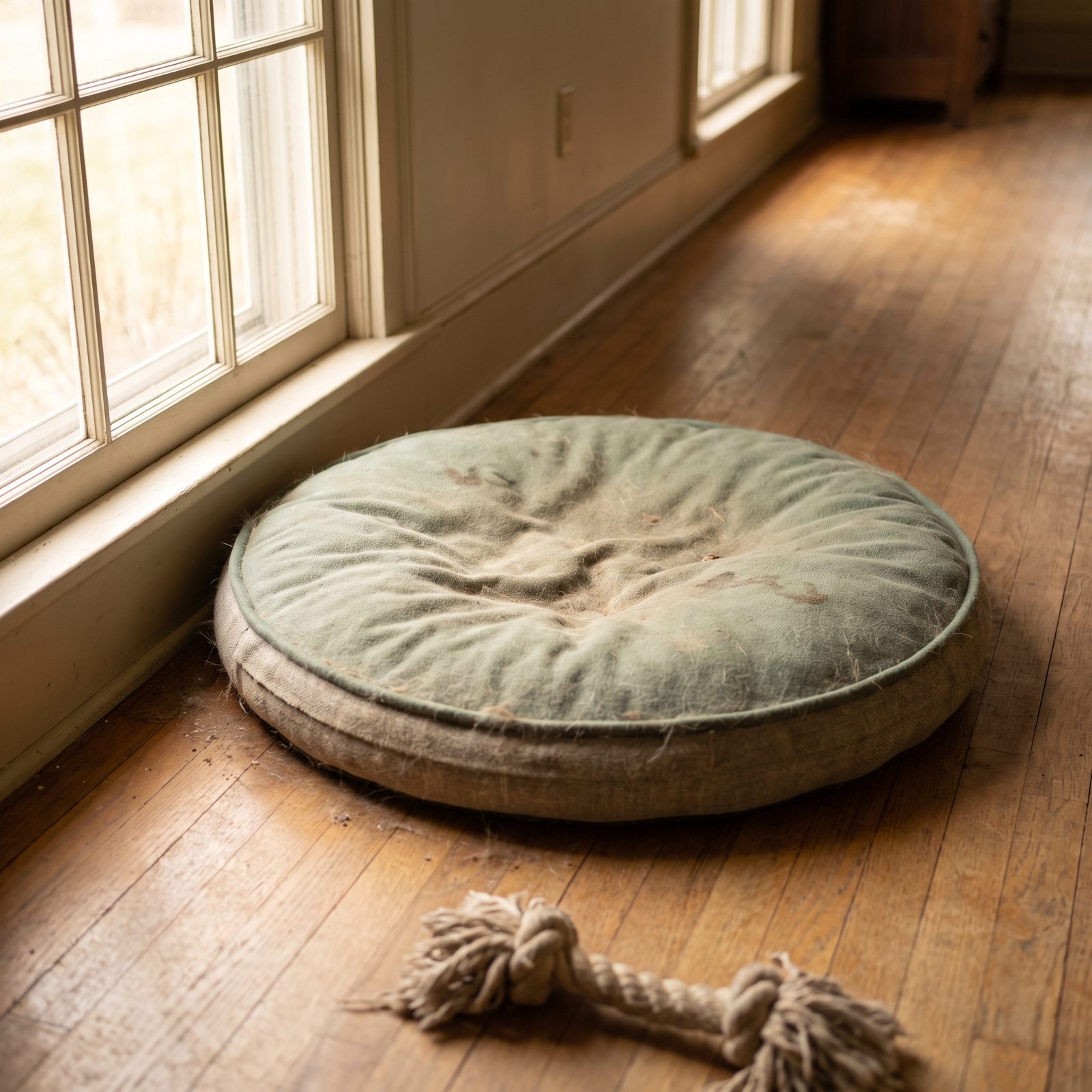A Pet Bed That's Overdue for the Wash