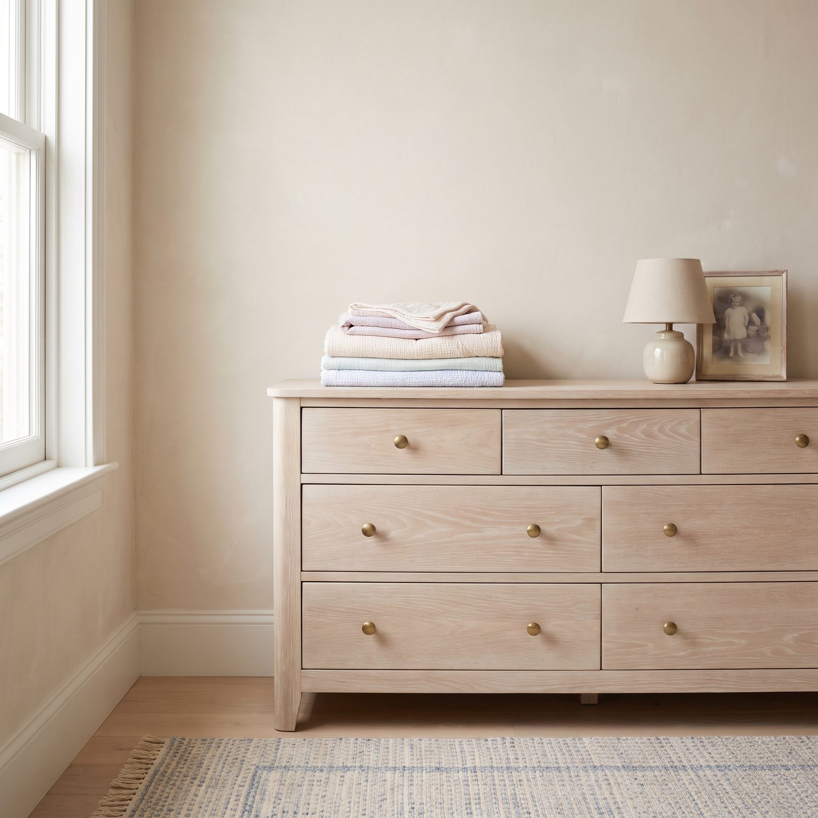 Pickled-Oak Bedroom Chest