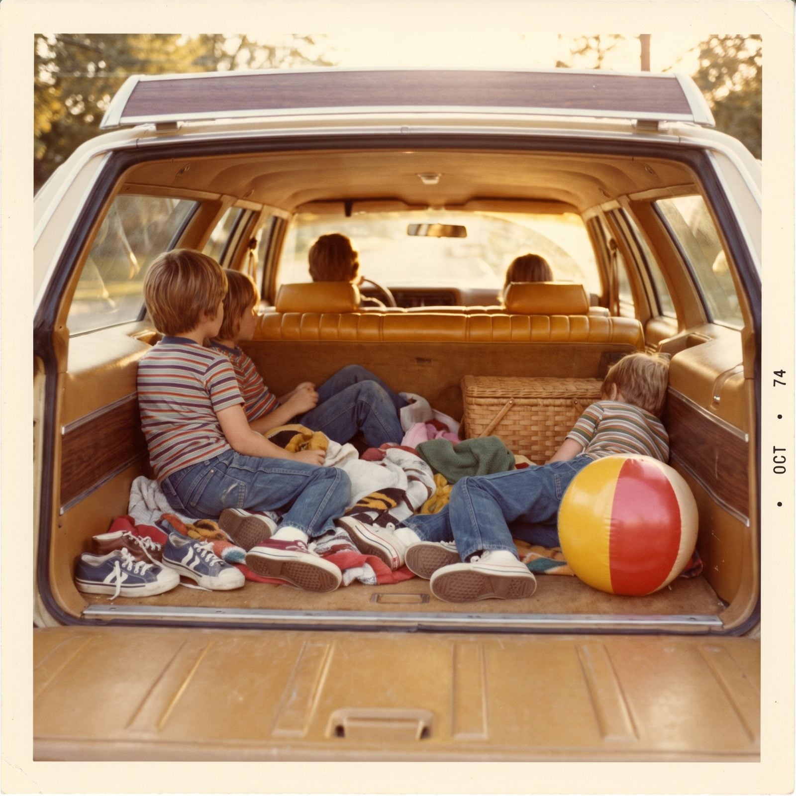 Piling Kids Into the Car With No Belts or Booster Seats