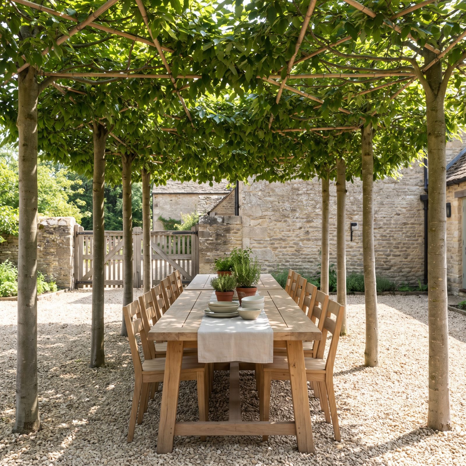 A Pleached Tree Ceiling