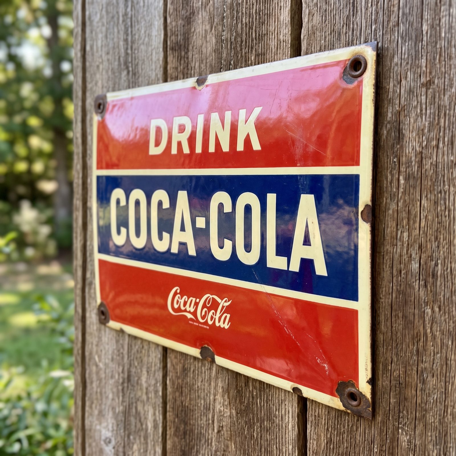 Porcelain Advertising Signs With Honest, Unrestored Enamel