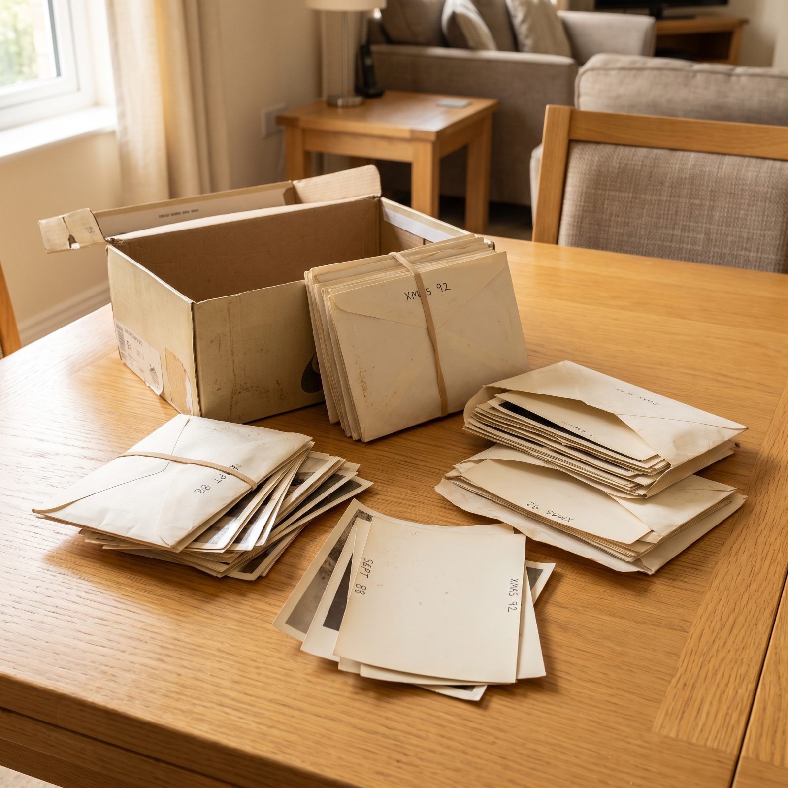 Printed Photographs Stranded in Envelopes Nobody Opens