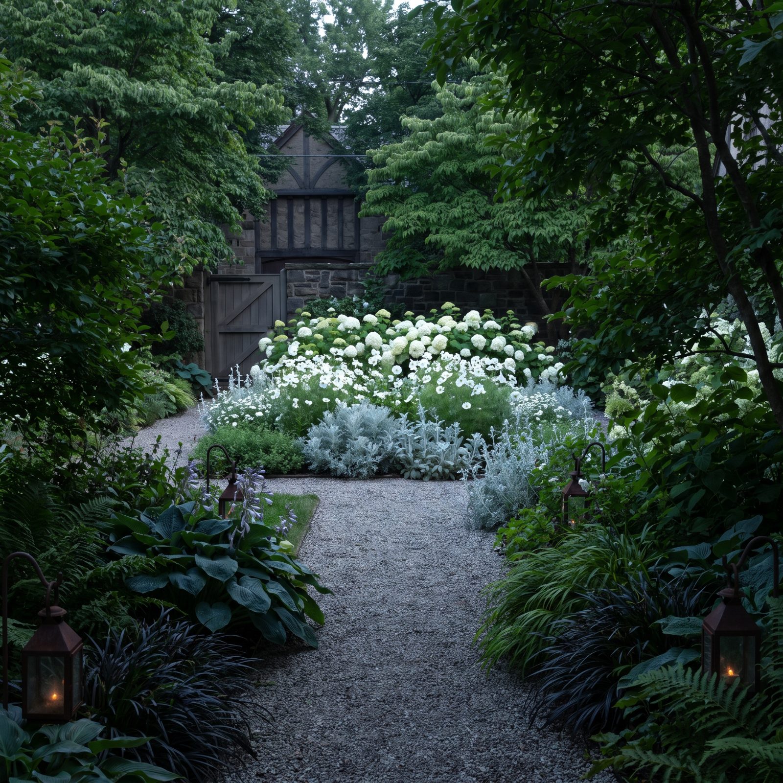 Put the White Flowers at the Far End to Pull the Eye Through the Yard
