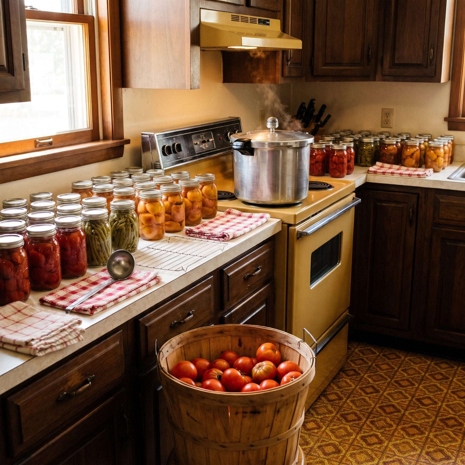 Putting Up the Garden: Pressure-Canning Jars of Summer