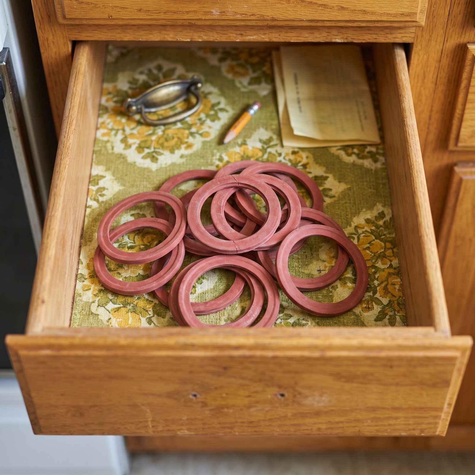 Reusable Rubber Canning-Jar Rings Left Over From Preserving Season
