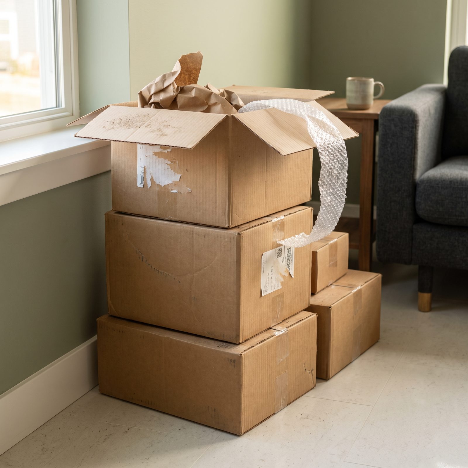 Shipping Boxes Saved for Returns That Never Got Sent