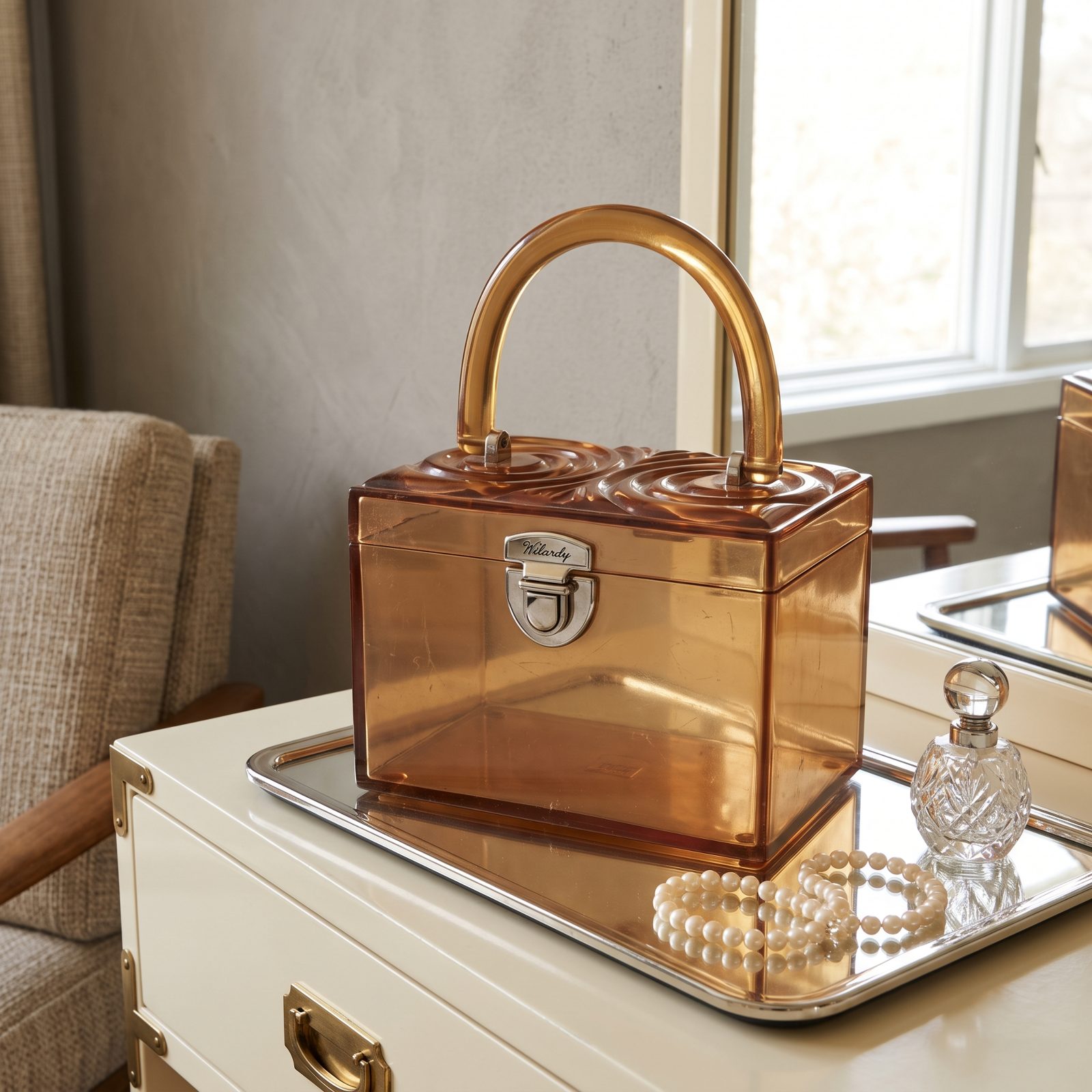 Signed Lucite Box Purses: The Sculptural Ones by Wilardy and Llewellyn