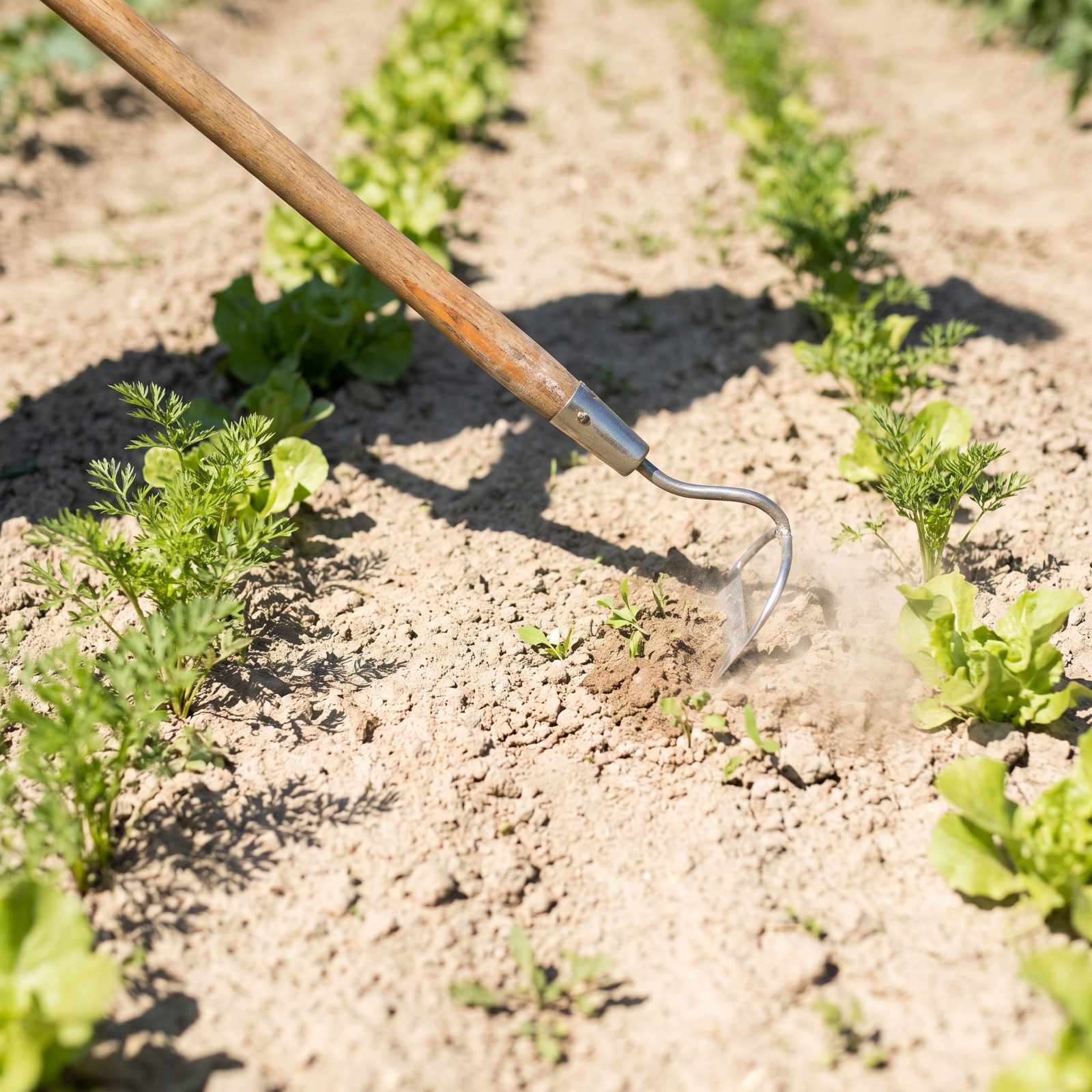 Slice Seedling Weeds with an Oscillating Hoe
