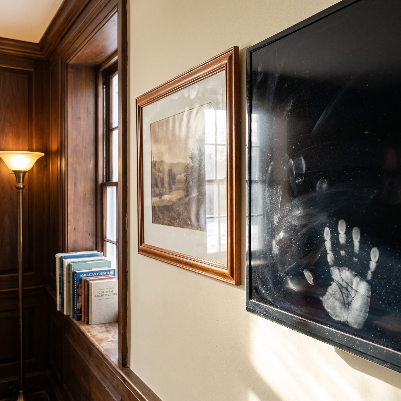 Smudged Picture Glass and a Fingerprinted TV Screen