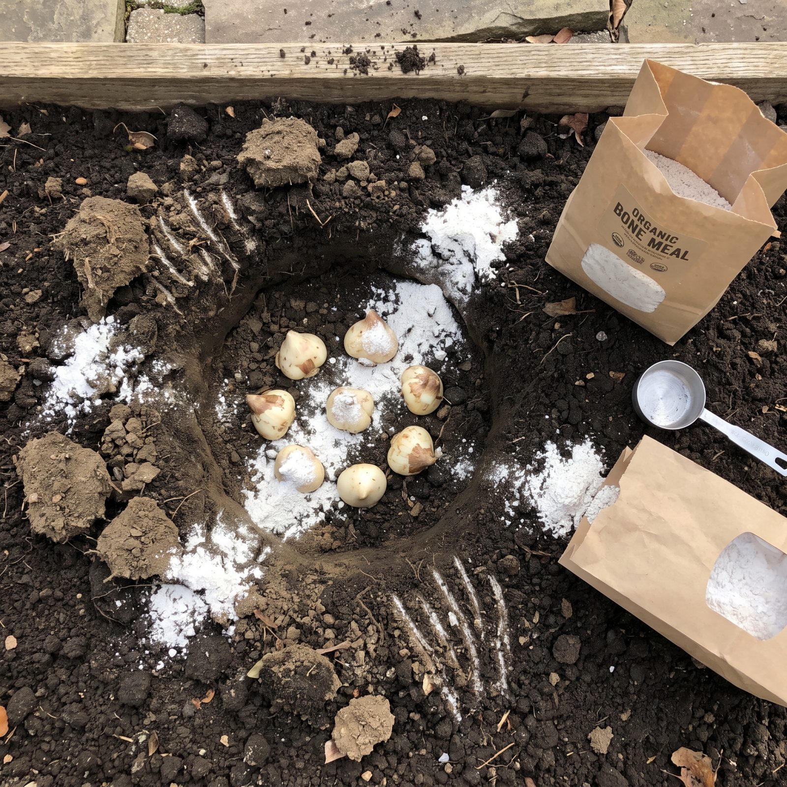 Sprinkling Bone Meal That Calls in Diggers