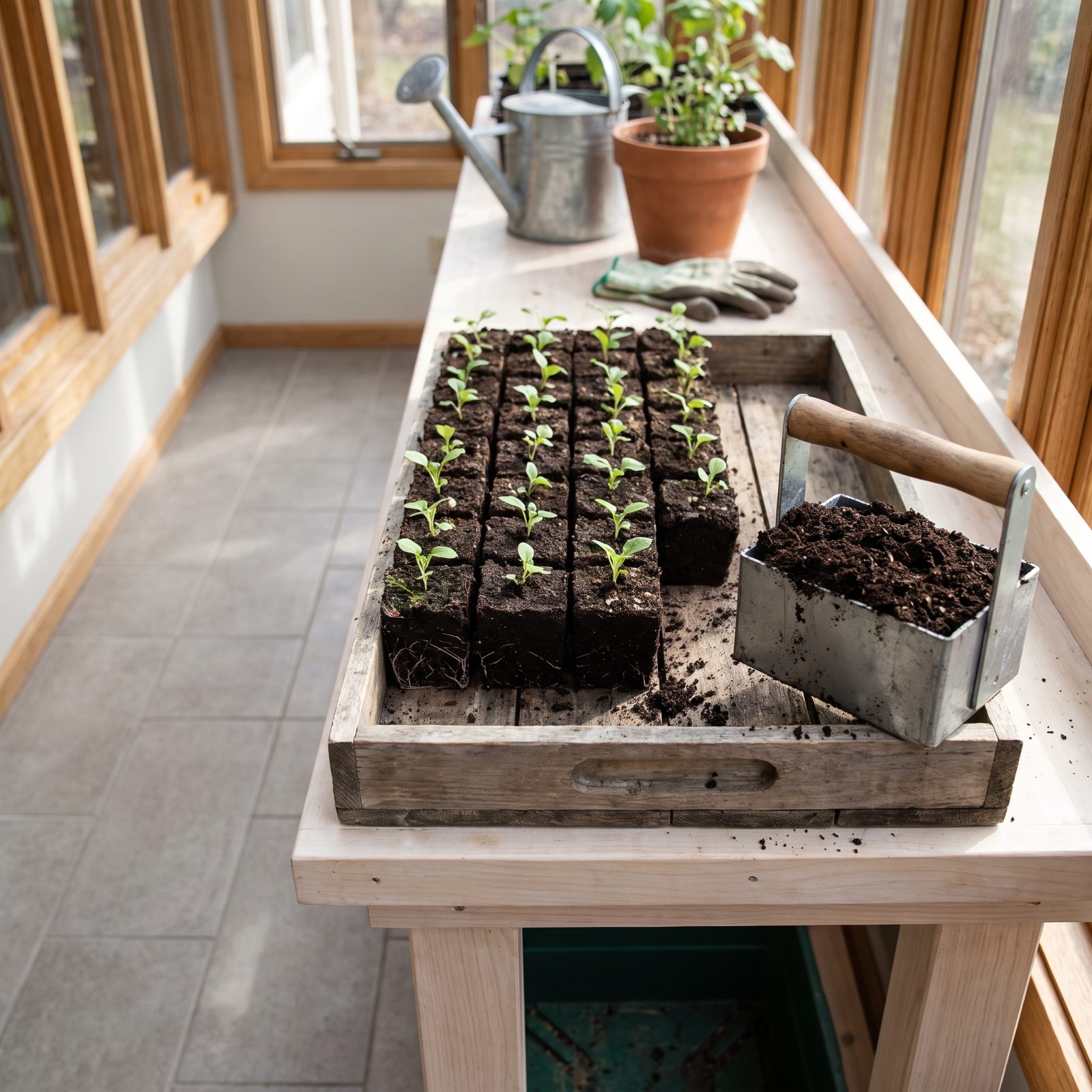 Start Seedlings in Soil Blocks That Air-Prune Their Own Roots