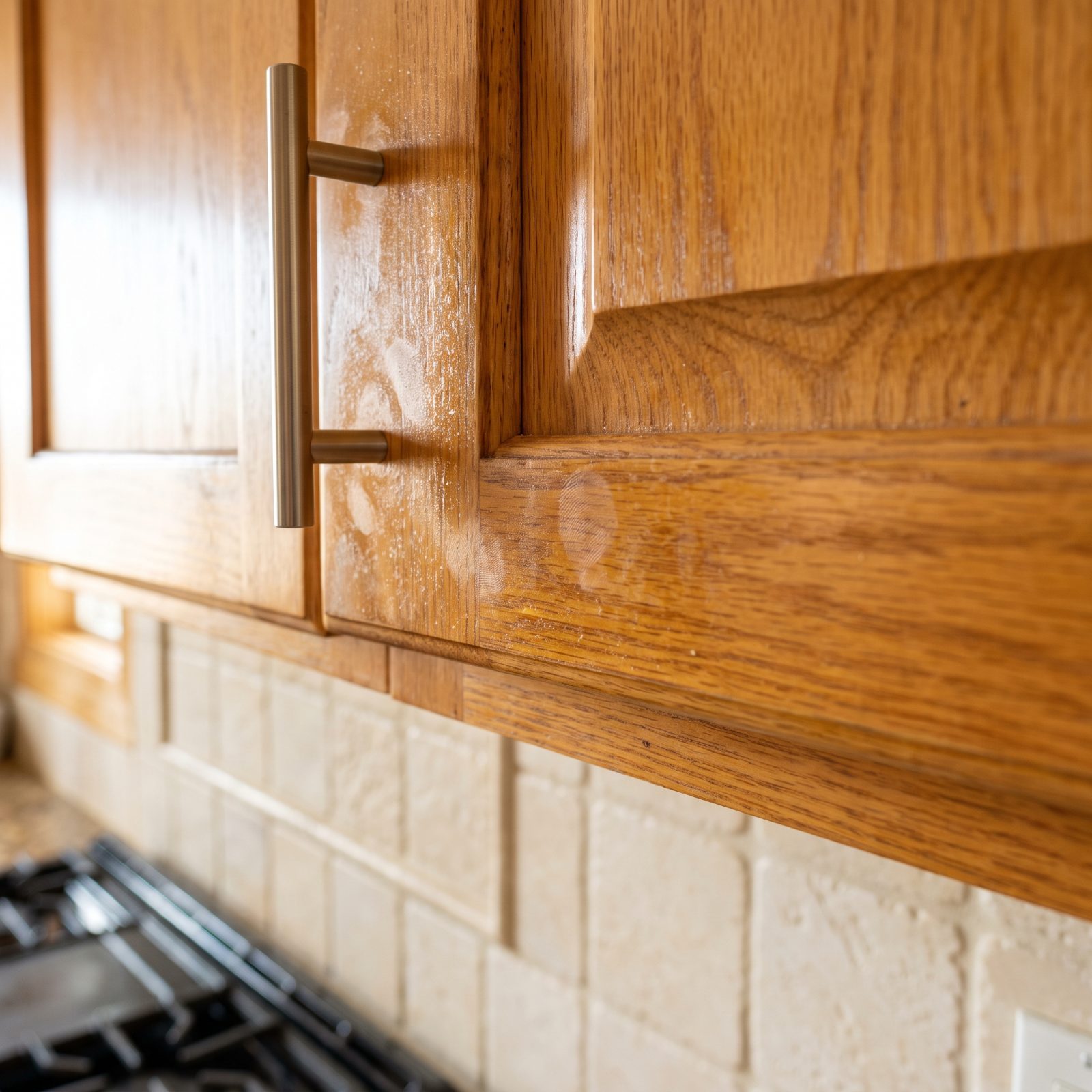 That Sticky Grease Film on Your Cabinet Fronts