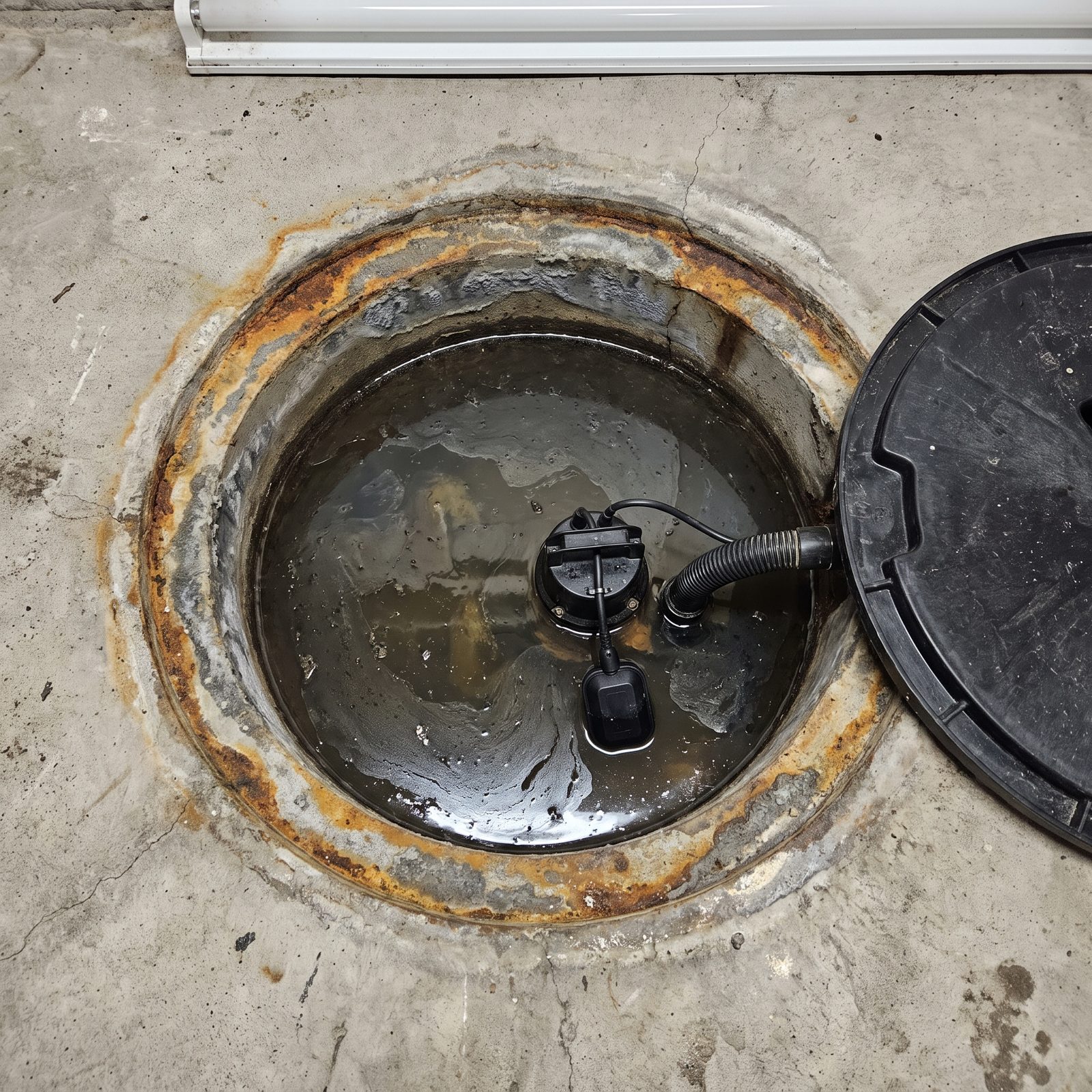 A Sump Pit with Stagnant Water