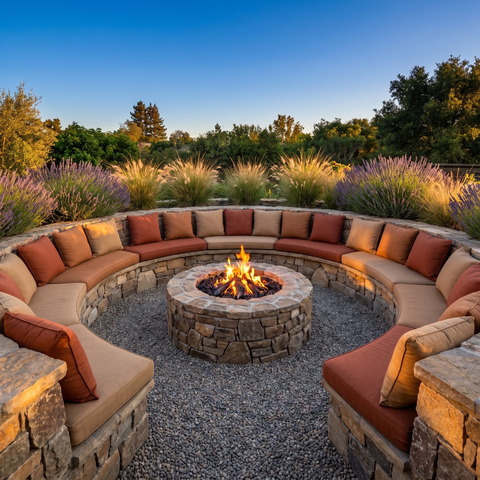 Sunken Fire-Pit Lounges That Pull Everyone Into a Circle