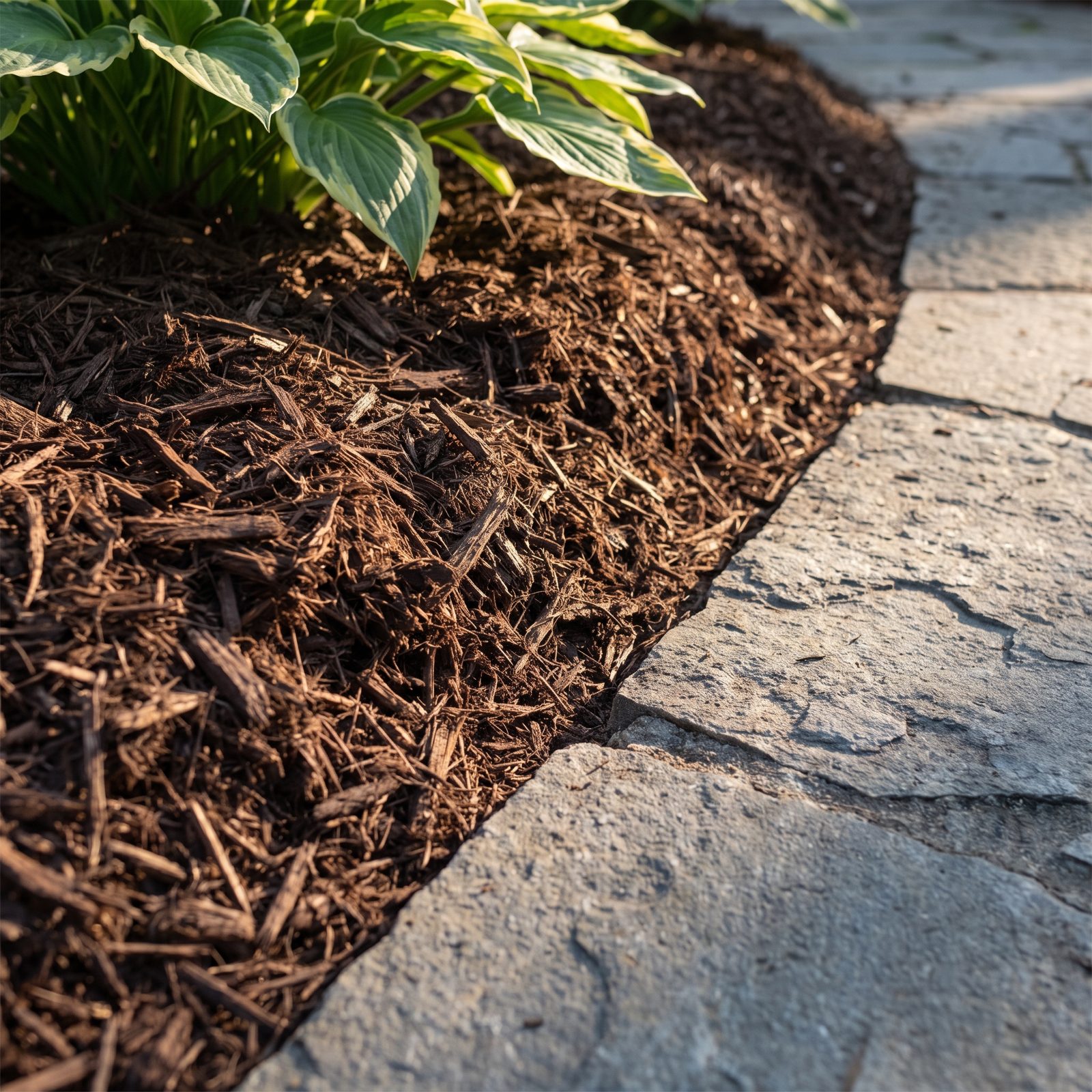 Taper Mulch Thinner Near Paths for a Cleaner Finished Edge