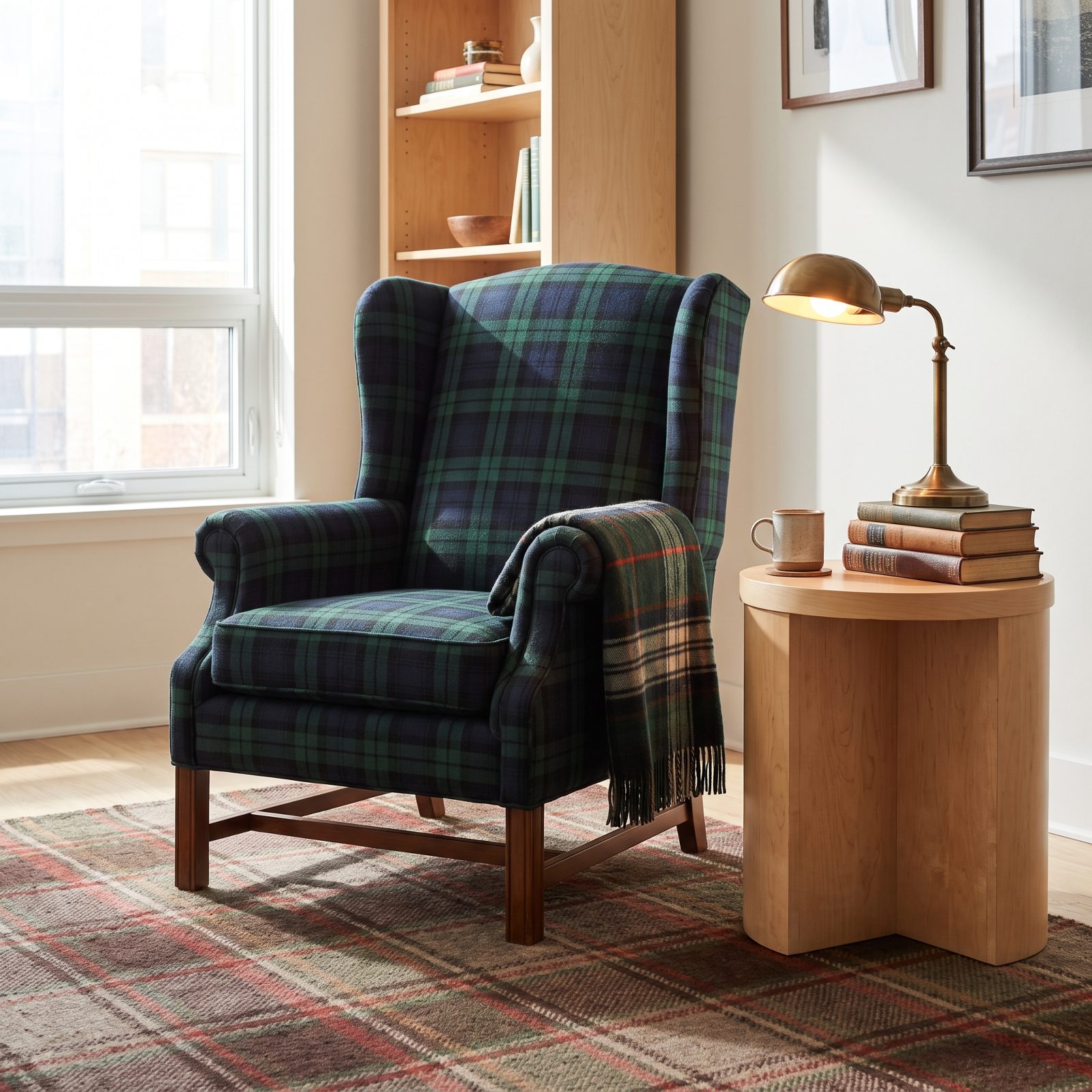 Tartan and Plaid Bring Structure to Soft Rooms