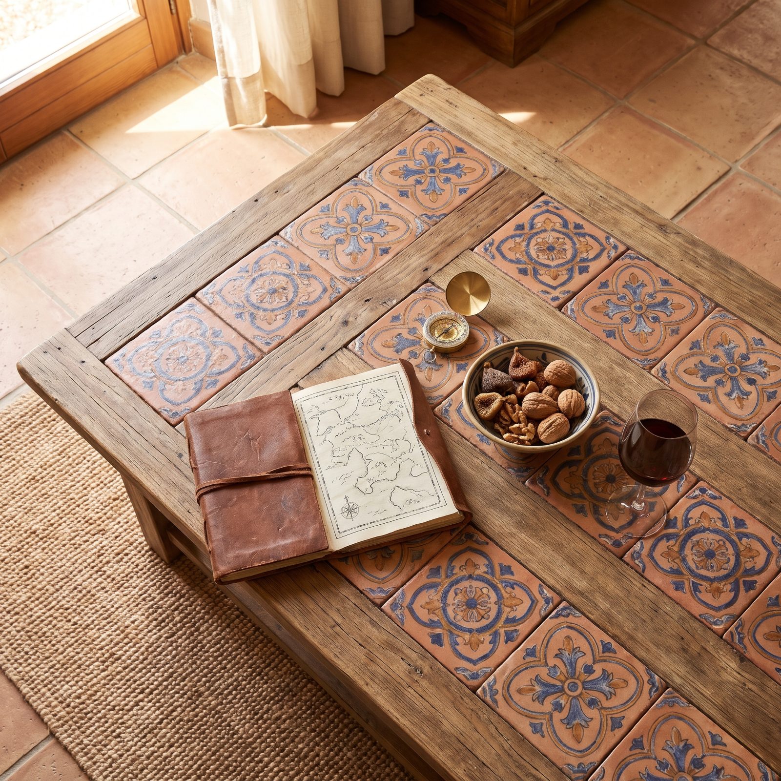 The Tile-Inset Coffee Table