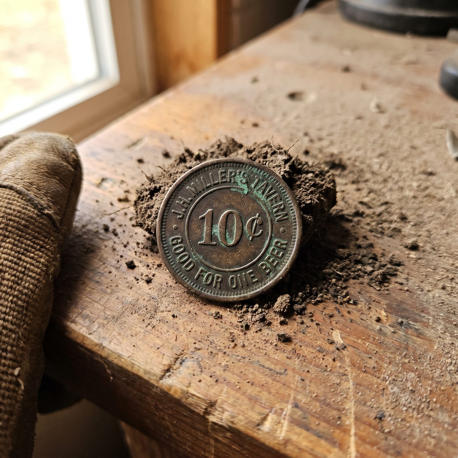 Trade Tokens, Merchant Pieces Redeemable for Goods, Credit or a Single Beer