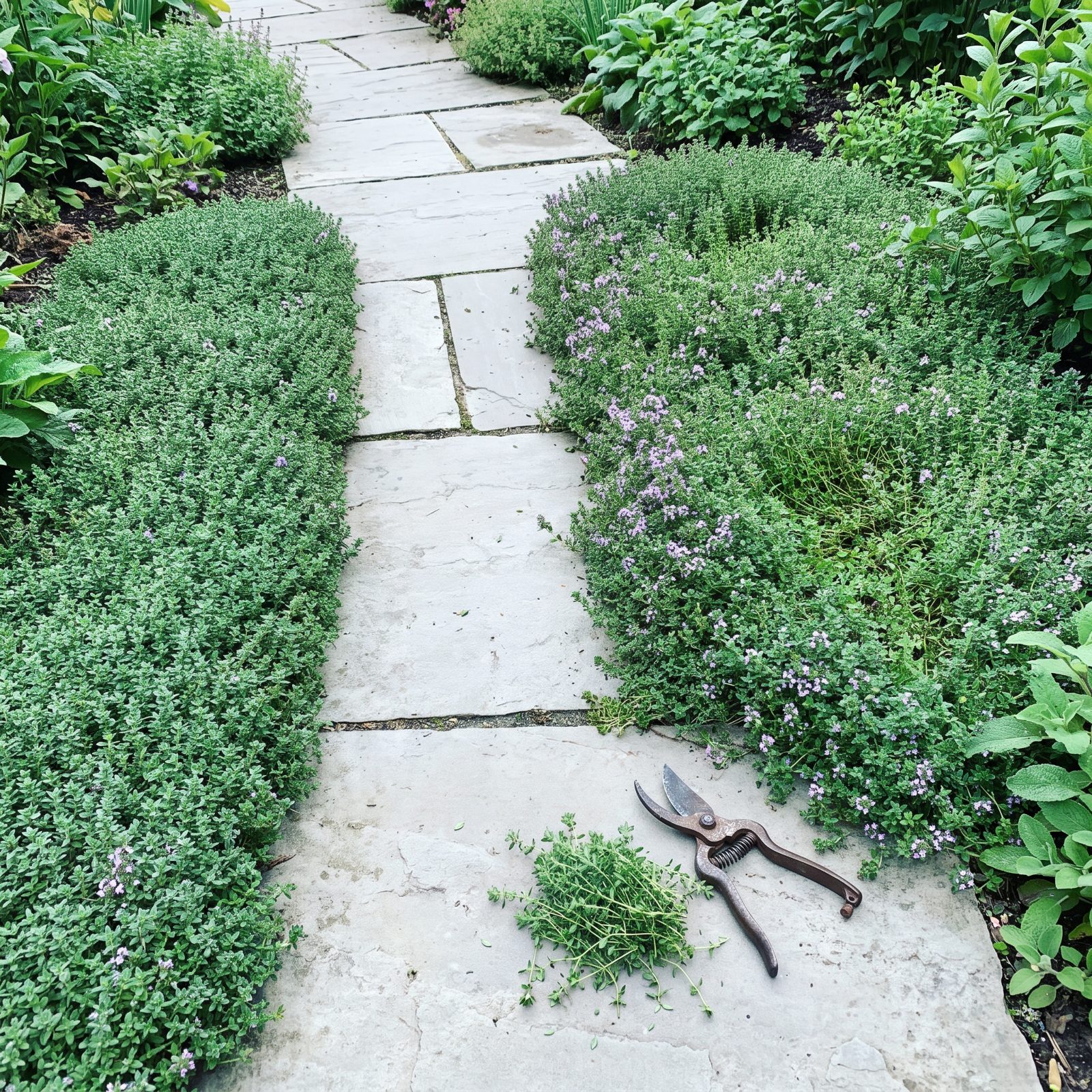 Trim Groundcovers Off the Path Before They Eat It