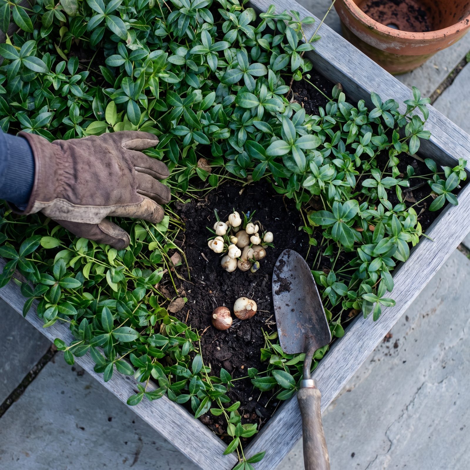 Tucking Tiny Bulbs Under Thuggish Ground Cover