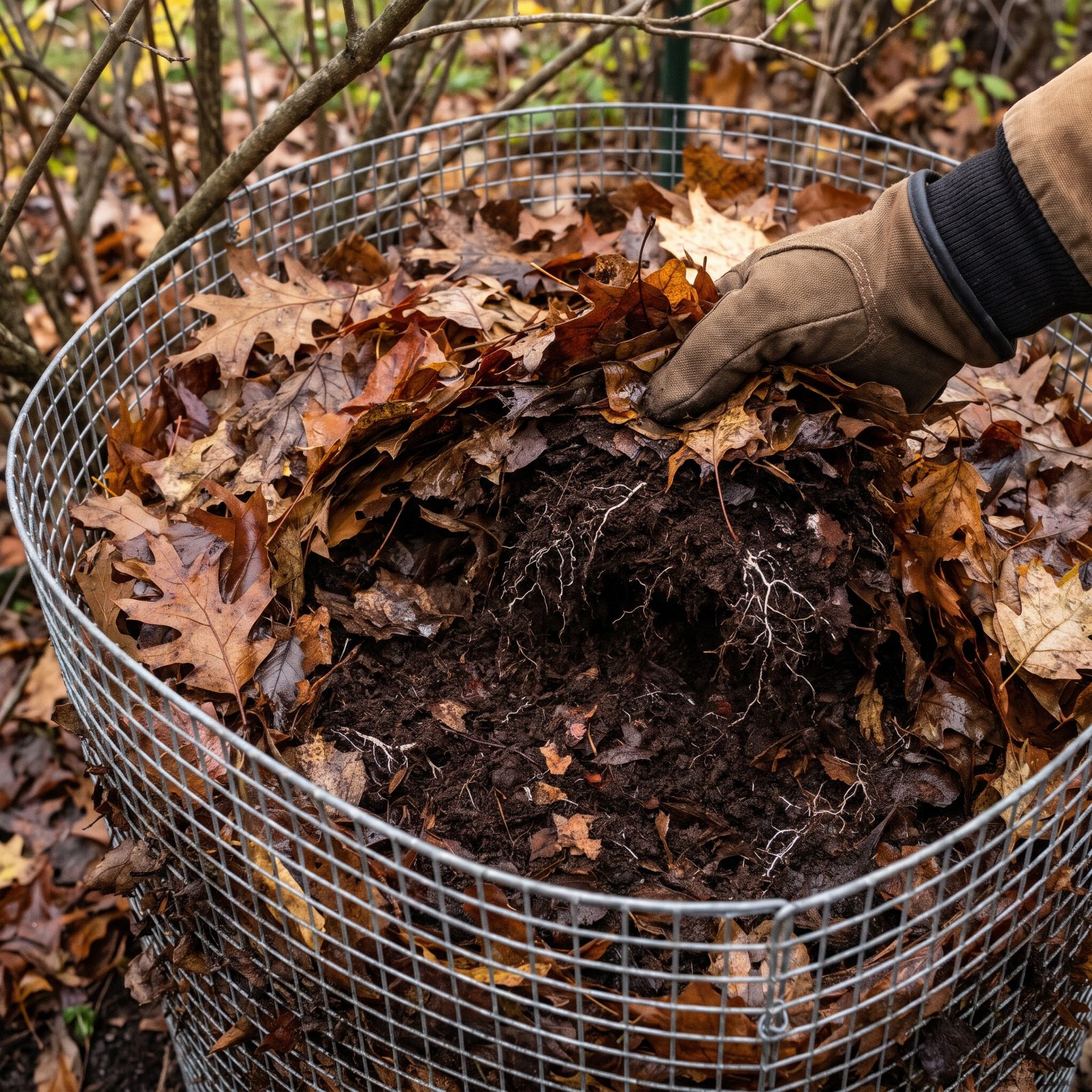 Turn Fallen Leaves Into Fungal-Rich Leaf Mold