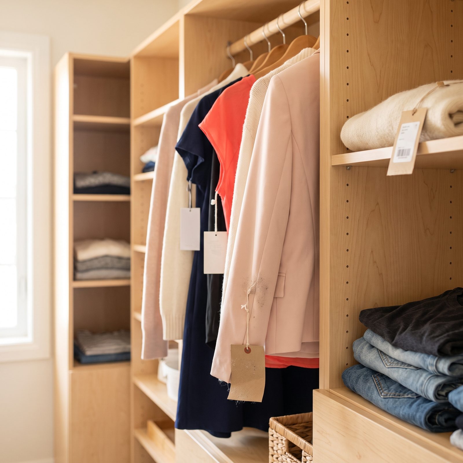 Unworn Clothing With Tags Still Attached, Long After the Return Window Closed