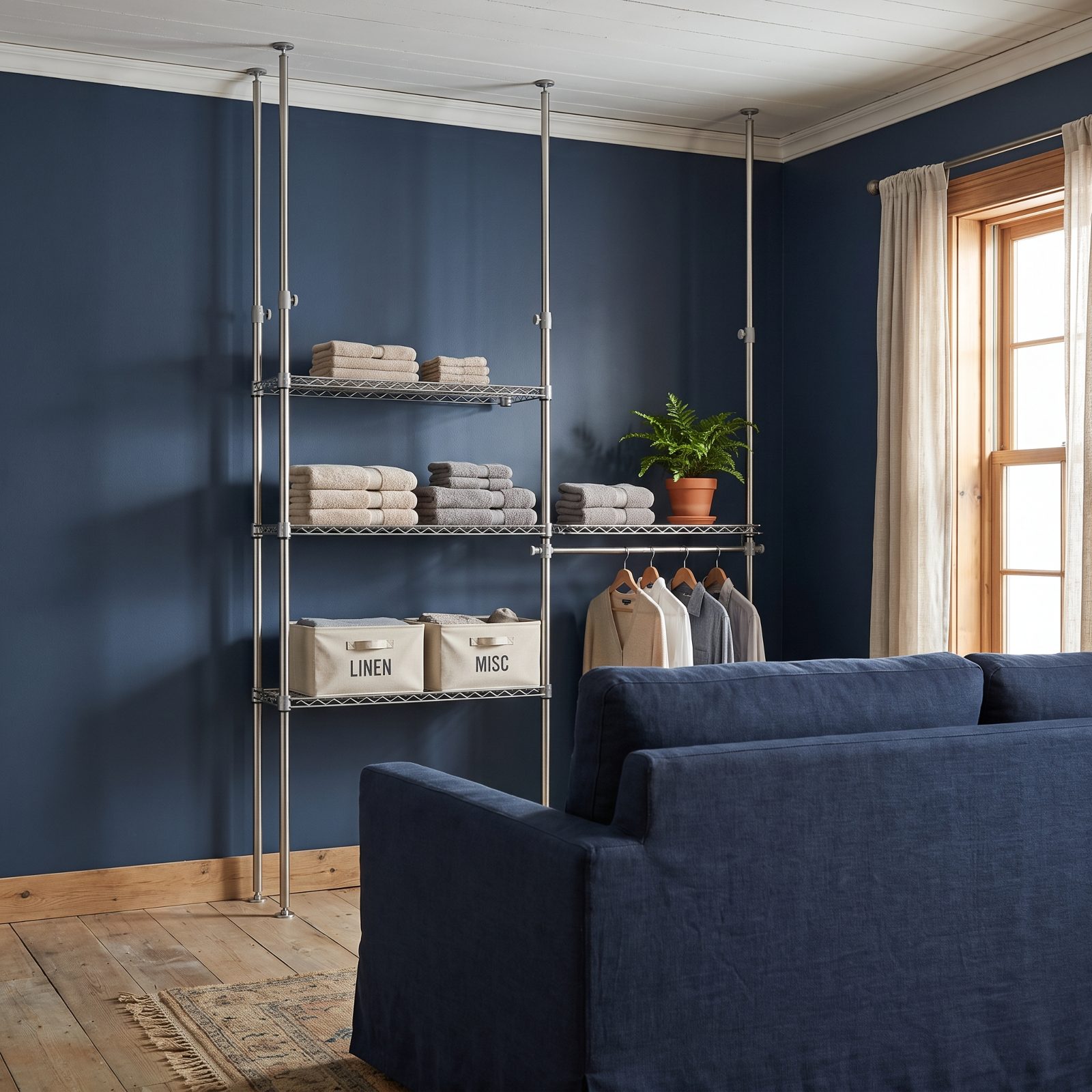 Use Tsuppari Tension Poles to Build Shelves Without Drilling