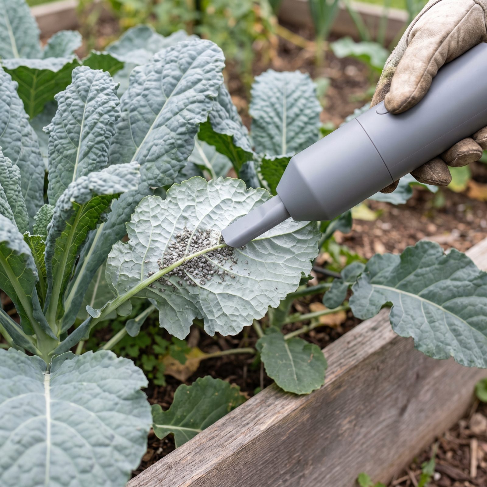 Vacuum Dense Clusters of Garden Pests With a Handheld Vacuum