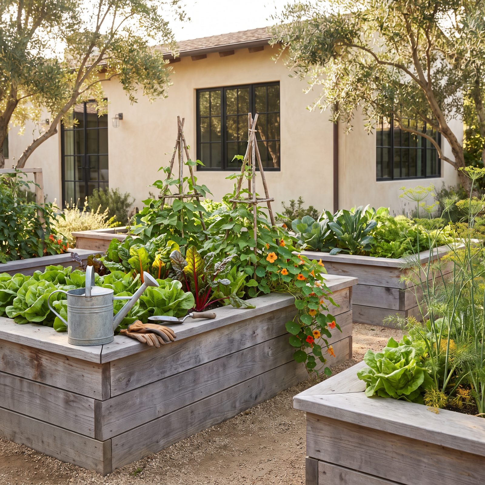 Waist-High Kitchen-Garden Beds