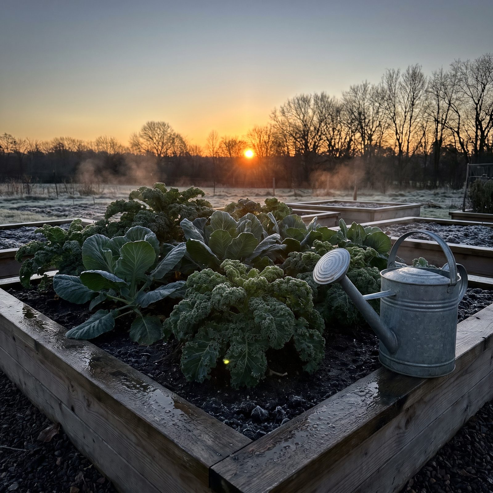 Water Dry Soil Before a Light Freeze to Hold Overnight Warmth