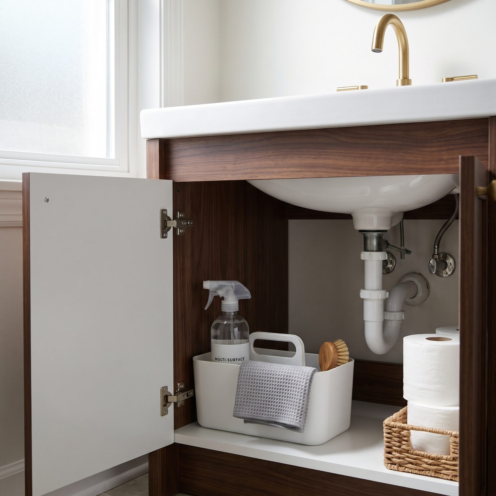 We Stash Cleaning Supplies in Every Room That Needs Them