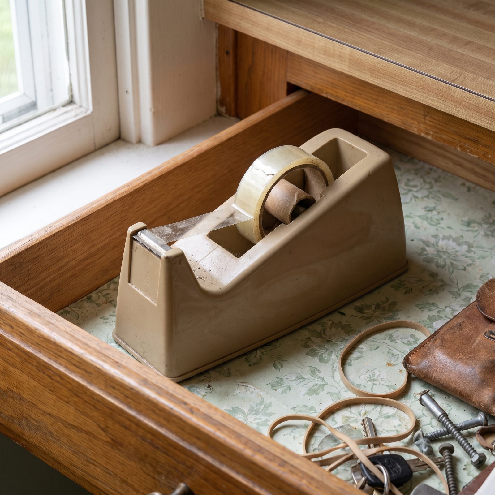 The Weighted Tape Dispenser Running Low on a Roll Nobody Replaced