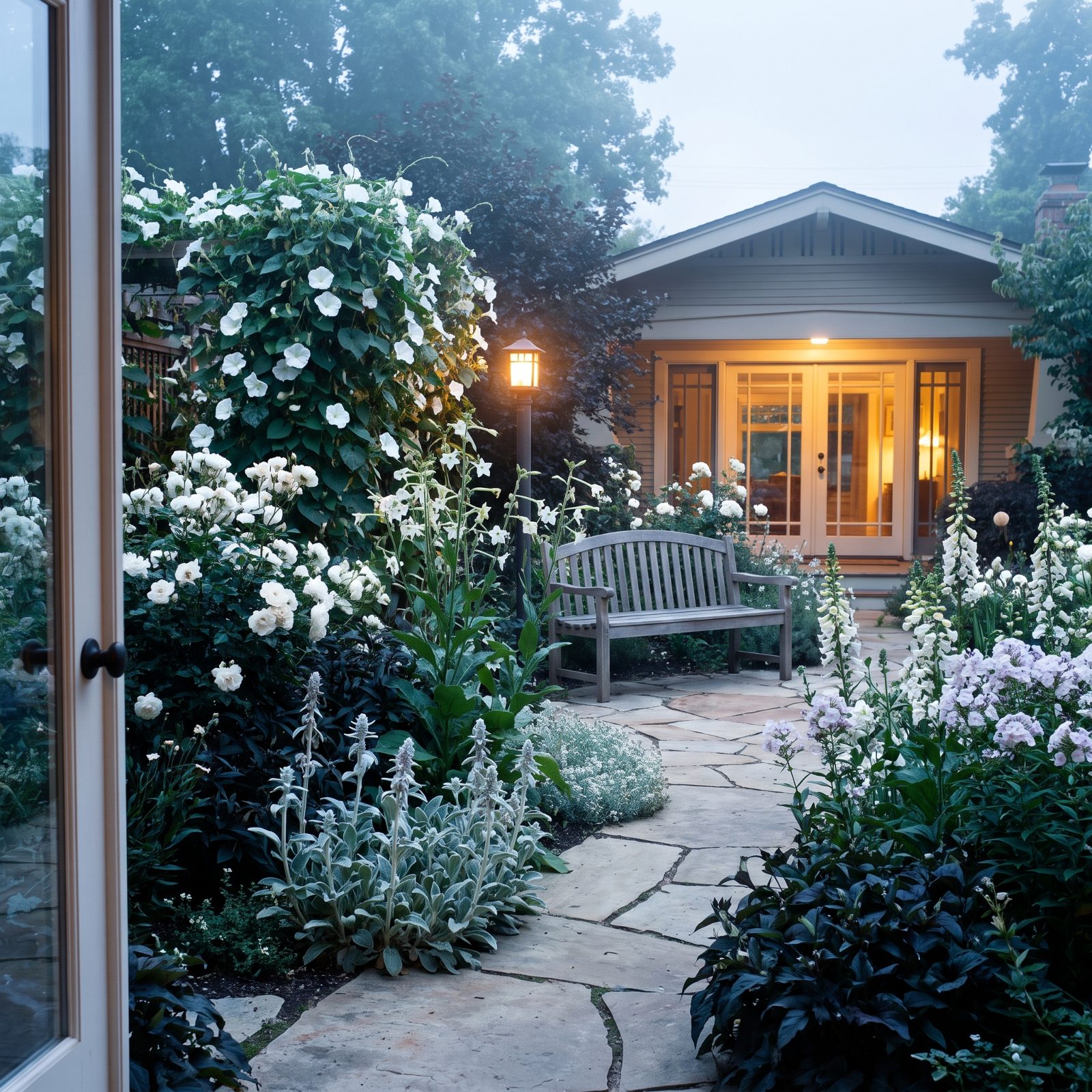 White-Blooming Moon Gardens