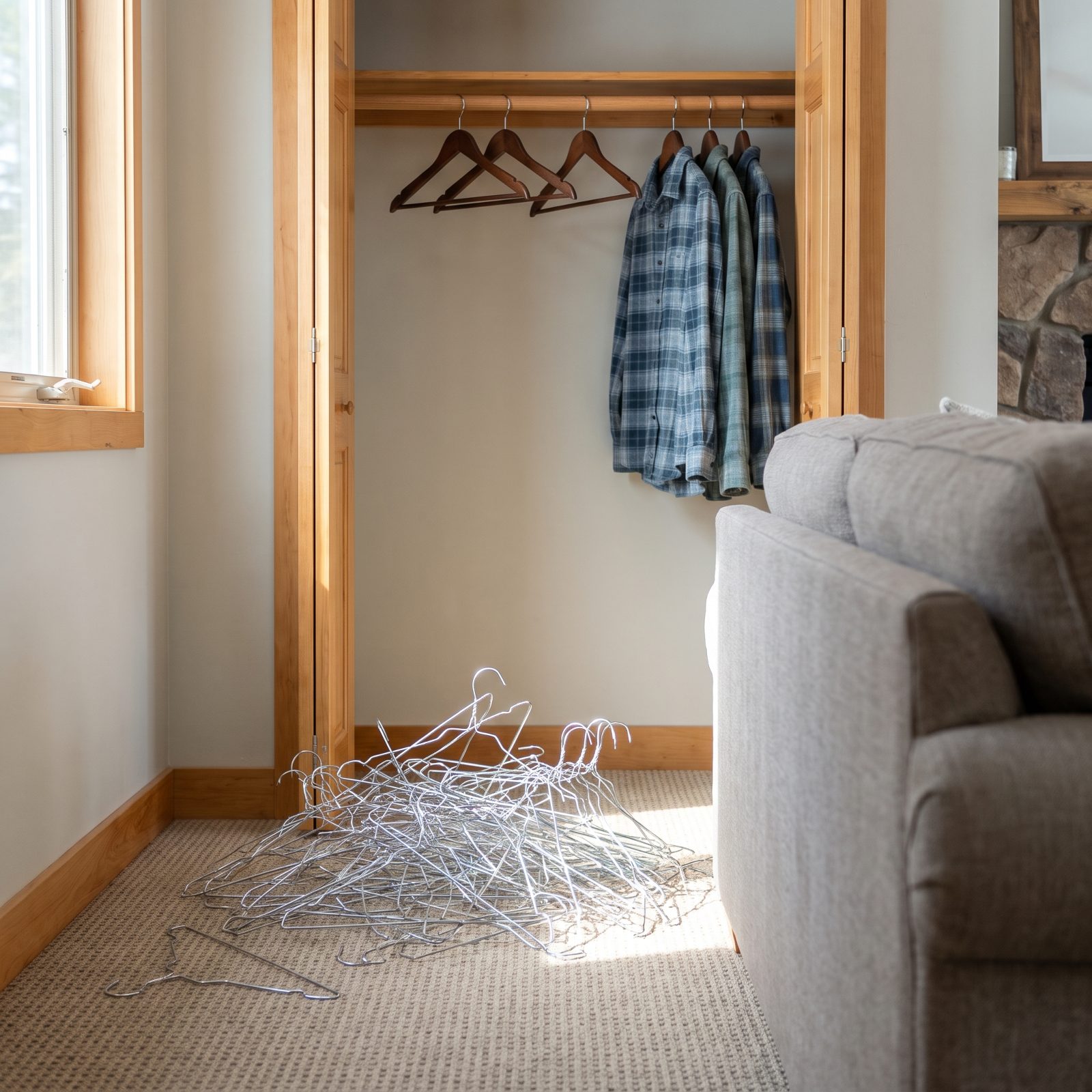 The Wire Hanger Avalanche from the Dry Cleaner