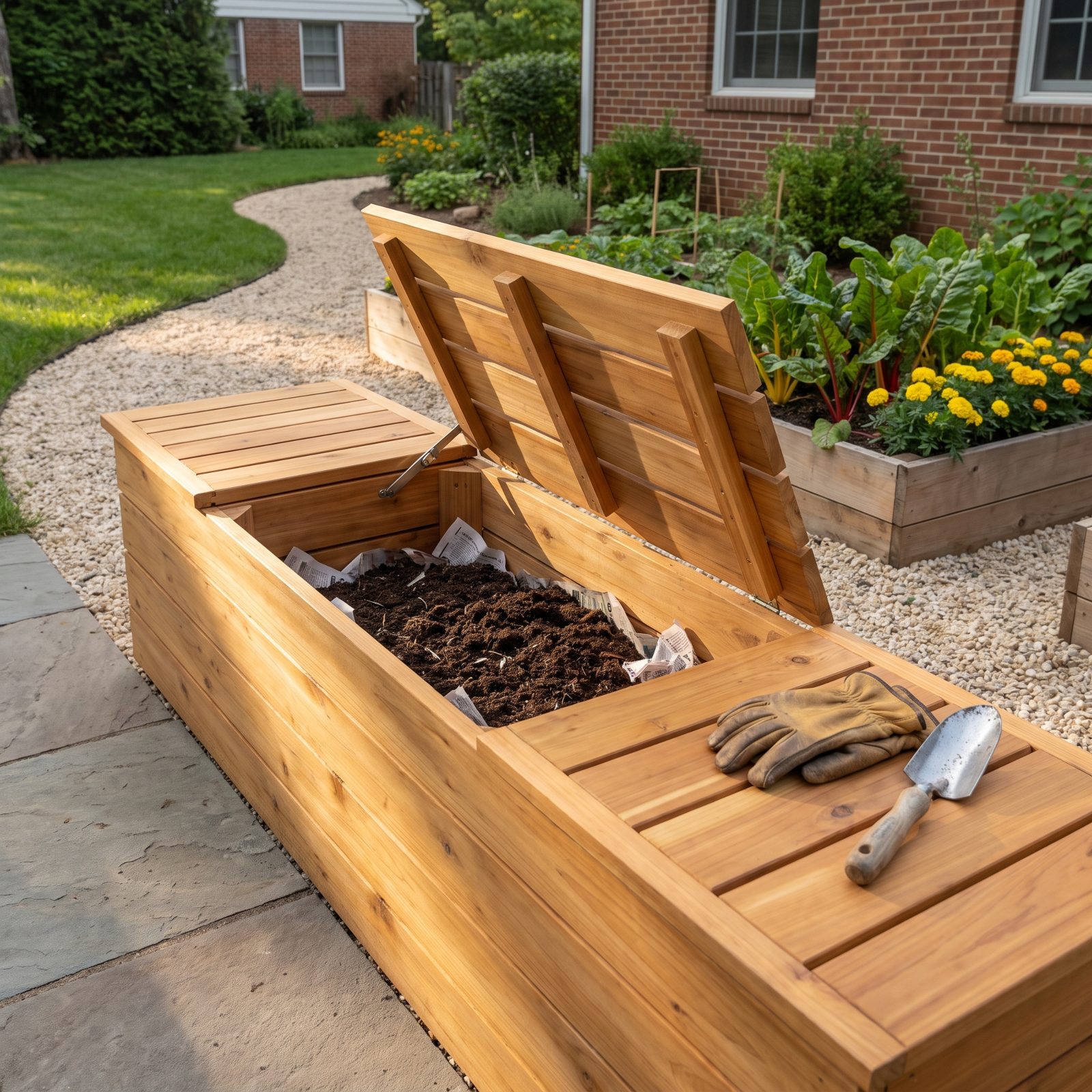 The Worm-Composting Bench That Doubles as Seating