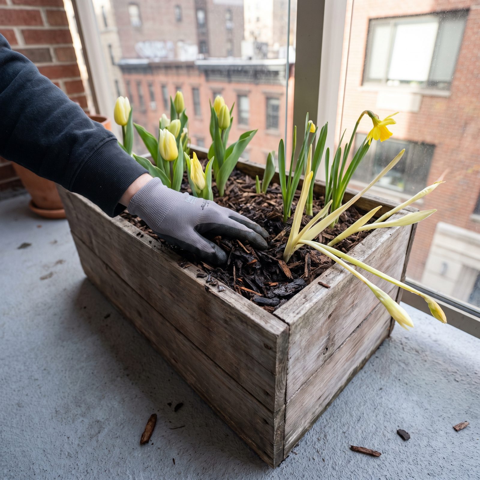 Yanking the Mulch Off Once Shoots Are Tall