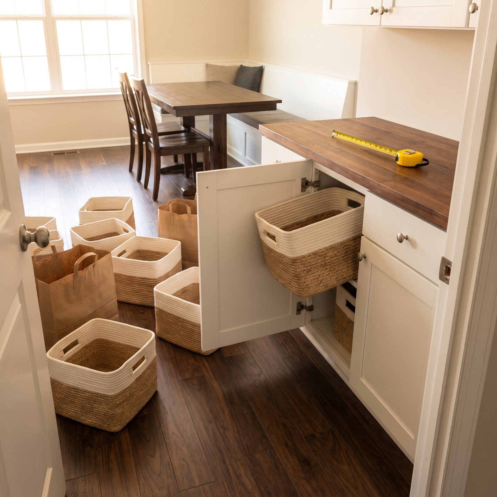 You Buy Matching Bins Before Measuring the Cabinets