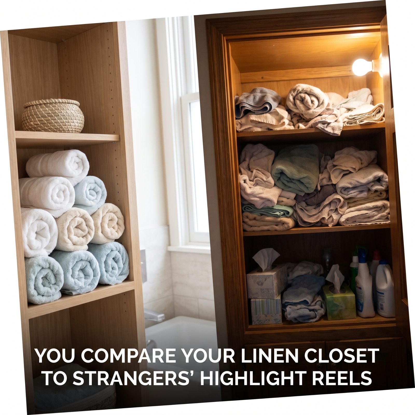 You Compare Your Linen Closet to Strangers' Highlight Reels