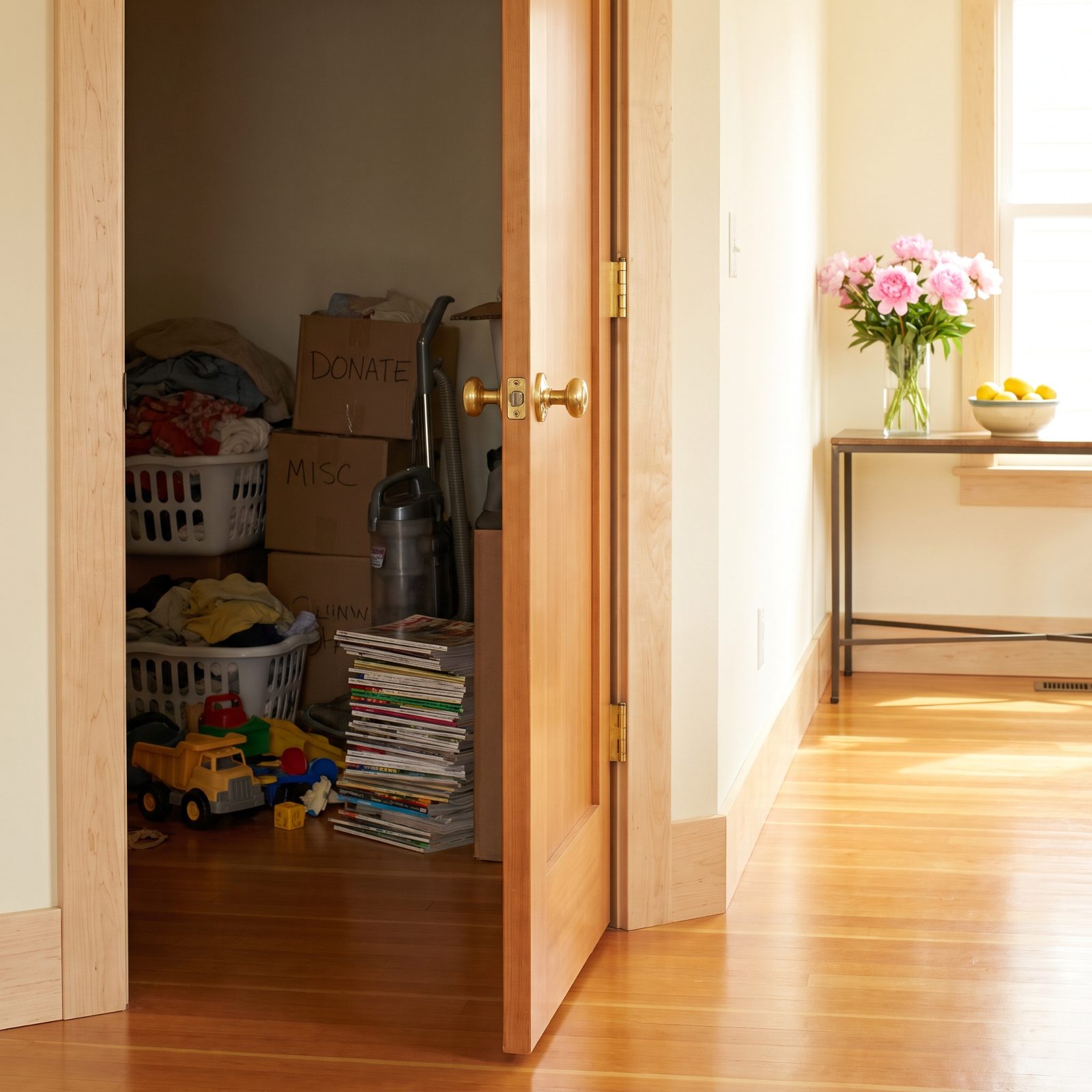You Hide the Clutter Whenever Company Comes Over
