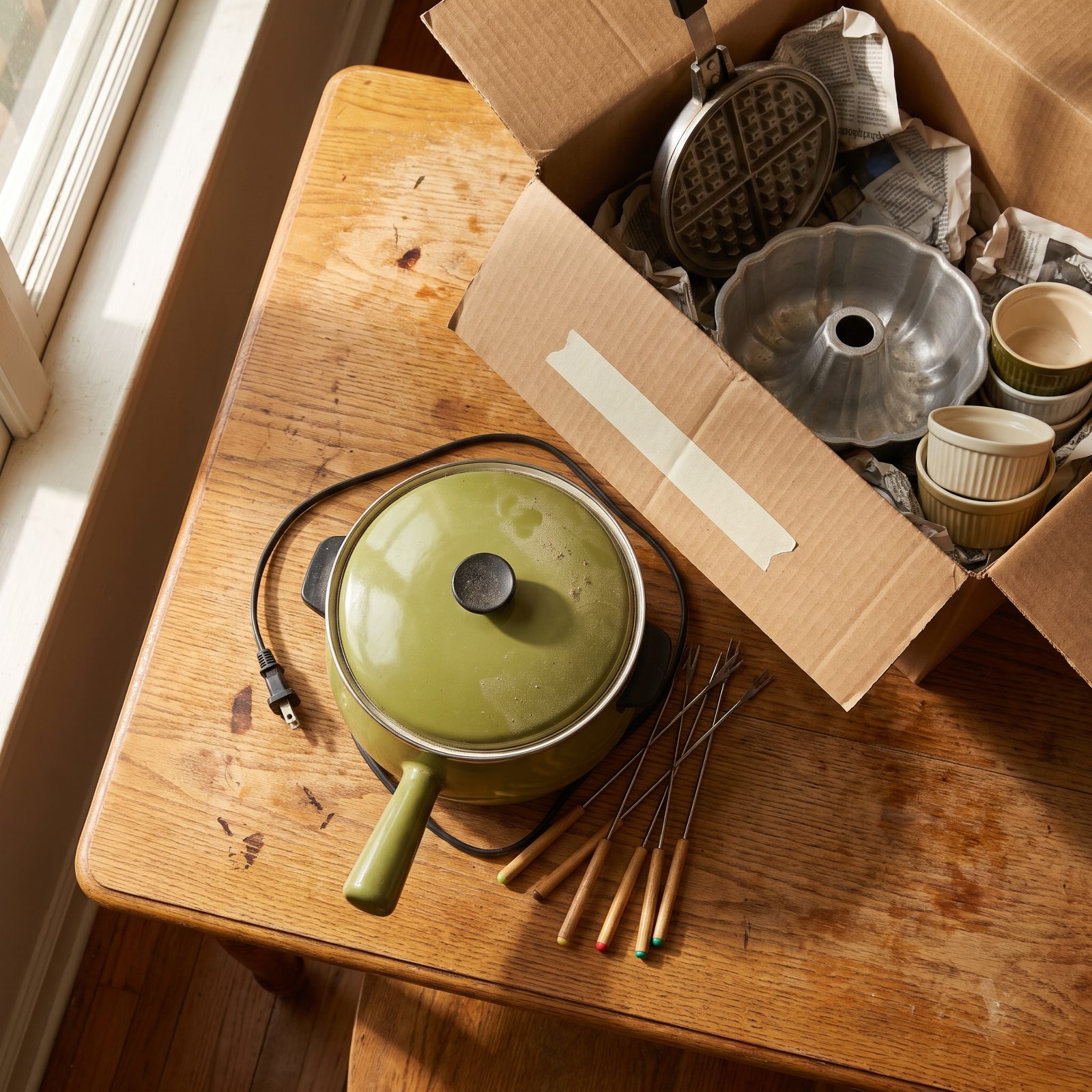 You'll Need the Fondue Set Right After Donating It