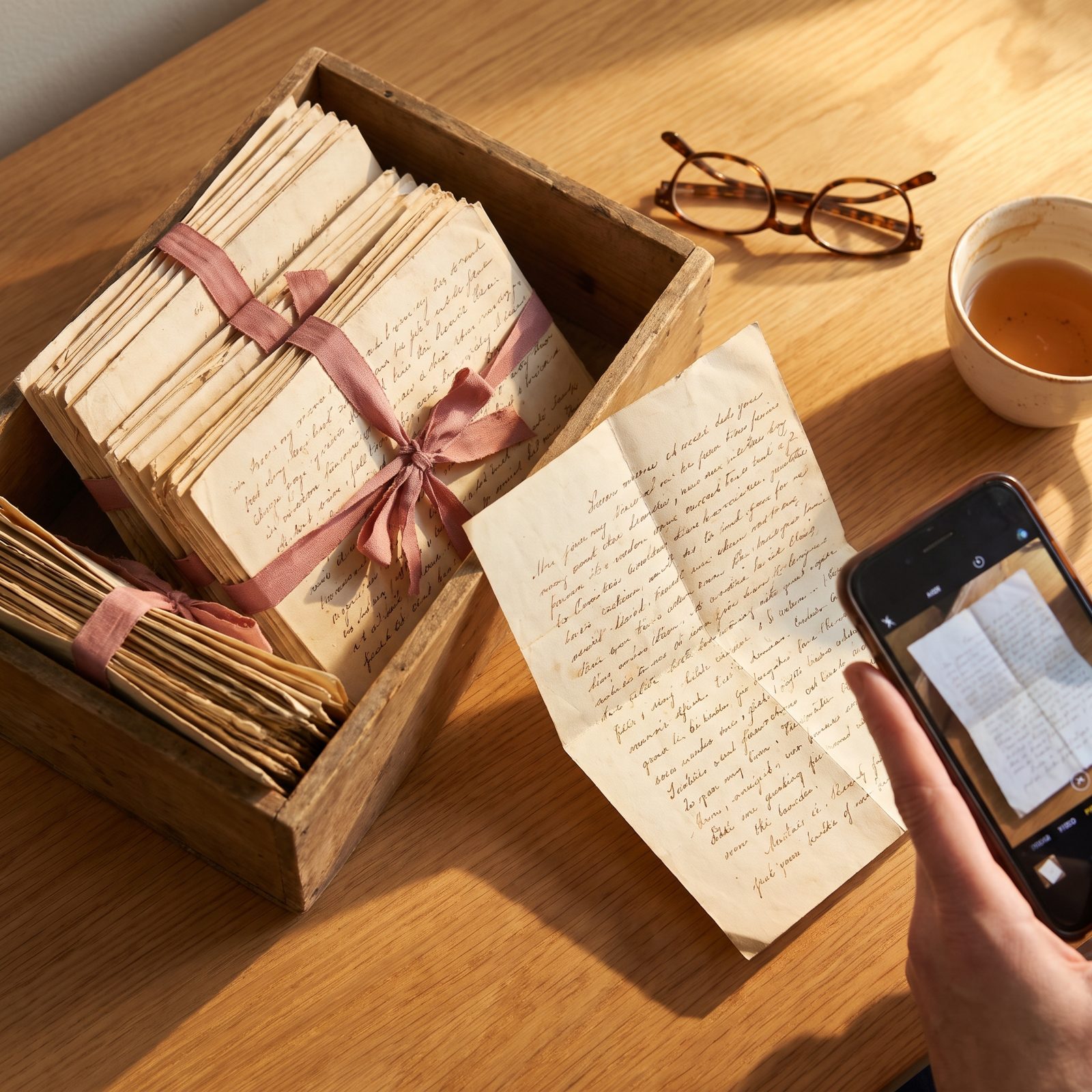You Photograph Old Letters Before Finally Releasing Them