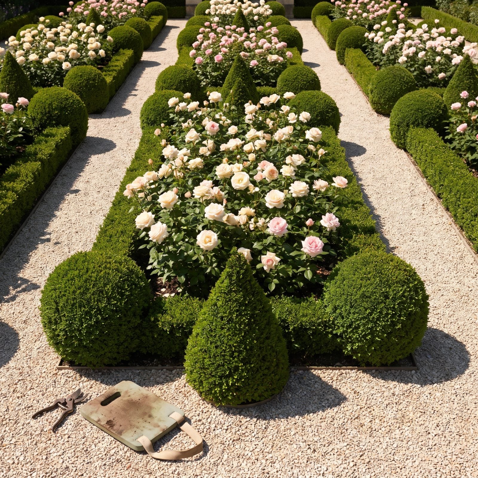 You Say Low Maintenance, Then Choose Roses and Topiary